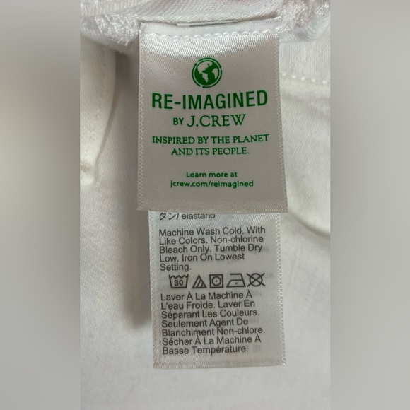 NEW J Crew 8" Mid Rise Skinny Jean Signature Stretch 35 White $118 0877 - Picture 7 of 12